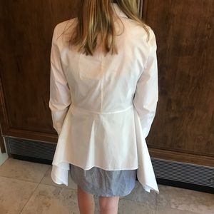 Carolina Herrera white collared shirt
